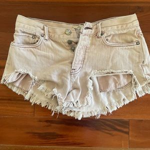 Free People Loving Good Vibrations Shorts